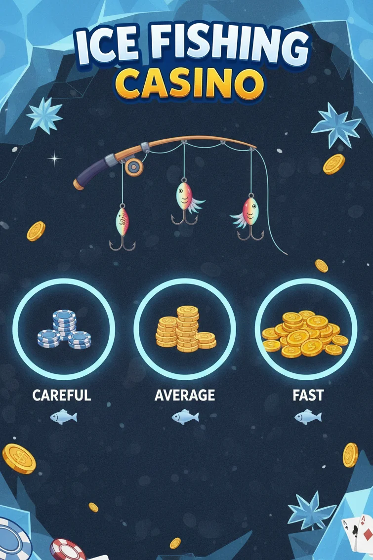 Cómo comenzar una partida de Ice Fishing